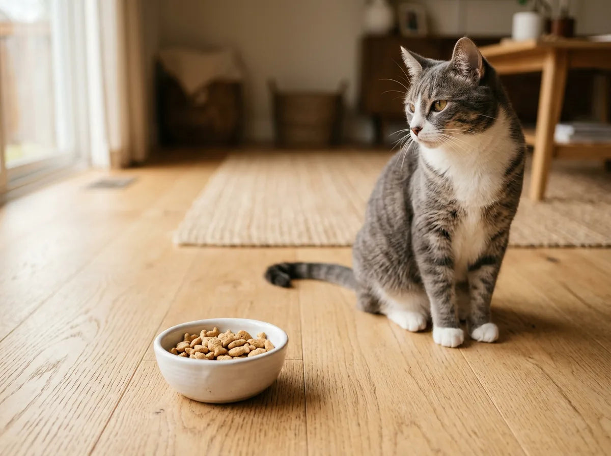 Cat ignoring treats